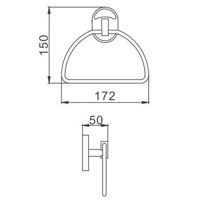 F 1904-2 Полотенцедержатель